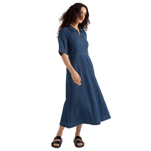 Seasalt Cornwall Gwenter Dress - Mid Wash